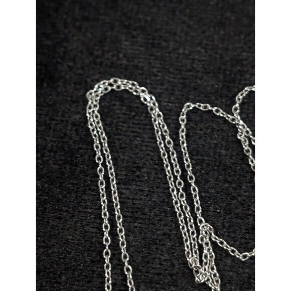 Keep Collective ENOUGH Silver Tone Brushed Round Disc Necklace 20 in Inspiration - Picture 6 of 11